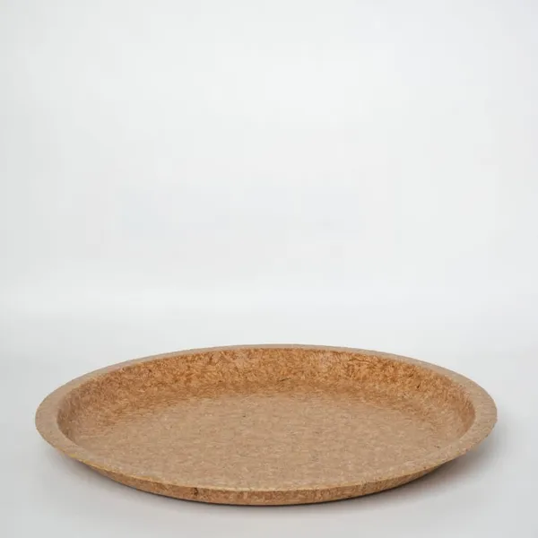 12-inch round biodegradable plate — top view