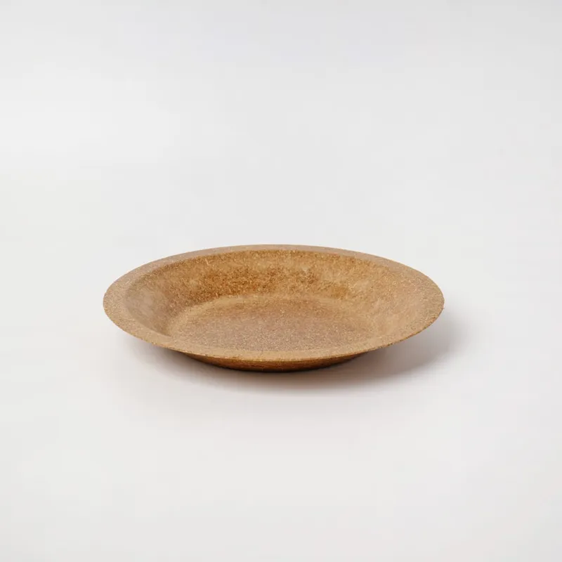7-inch round biodegradable plate — side profile