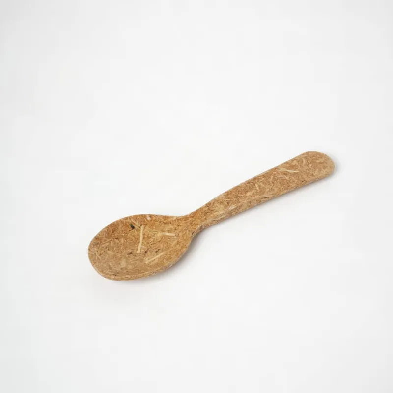 13 CM biodegradable spoon — top view